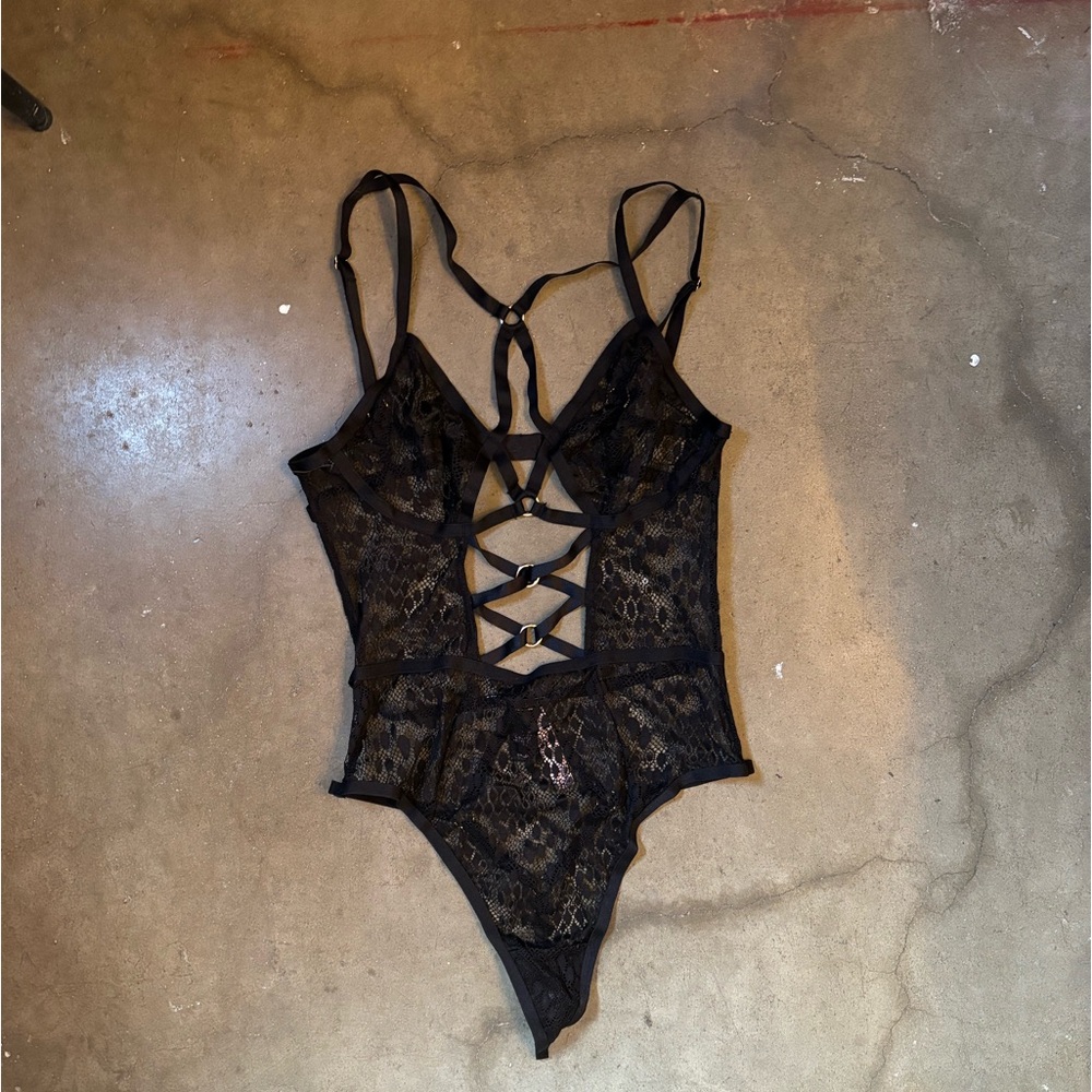 Victoria’s Secret Black Lace Teddy NWT